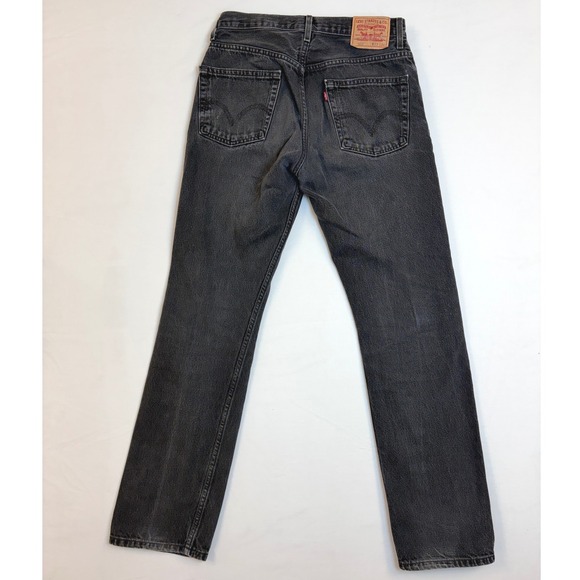 Levis 505 Straight Fit Jeans Lot Bundle 2 Mens 33x34 Blue Black Denim Y2K - Picture 15 of 16